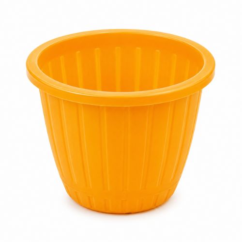 8 Inch Dura Yellow Plastic Pot