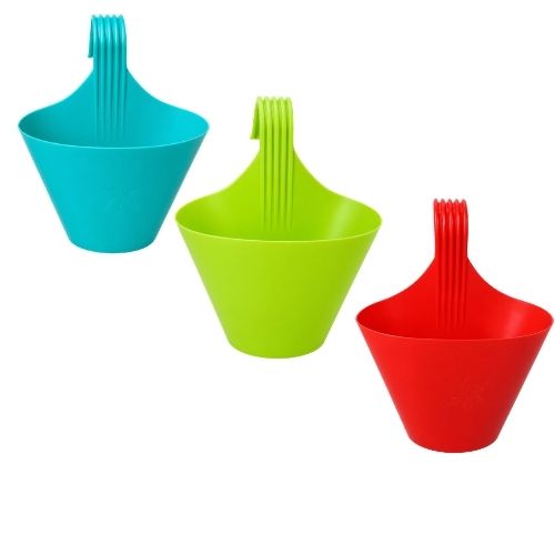 Set of 3 ( 8 ) Inch Single Hook Hanging Pot Any colours