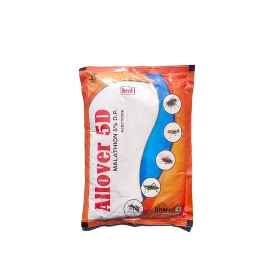Bayer Allover 5D insecticide packaging on a white background Haryali