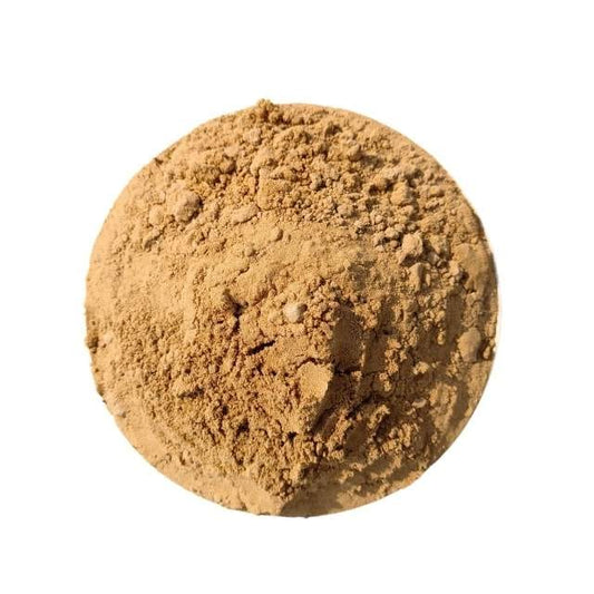 Round ball of Soil on a white background Haryali