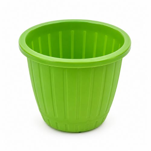 8 Inch Dura Green Plastic Pot