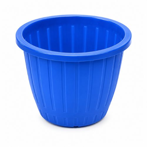 8 Inch Dura Blue Plastic Pot