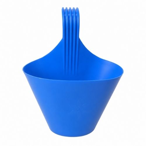 8 Inch Single Hook Hanging Pot Blue colour