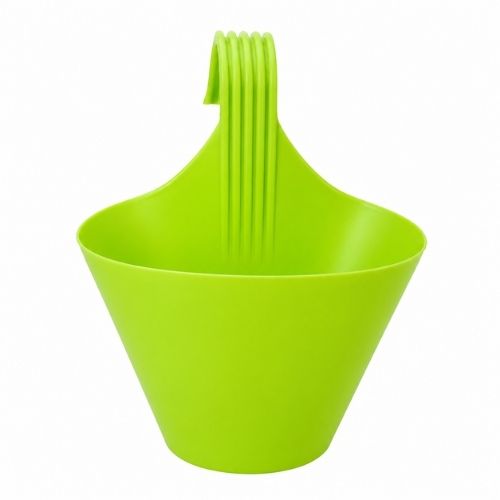 8 Inch Single Hook Hanging Pot Lime Colour