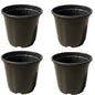 Set of 4 Black 5.5 Inch Nursery Pot